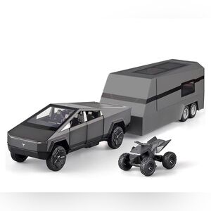 Tesla Cybertruck Playset with Matching Trailer & ATV